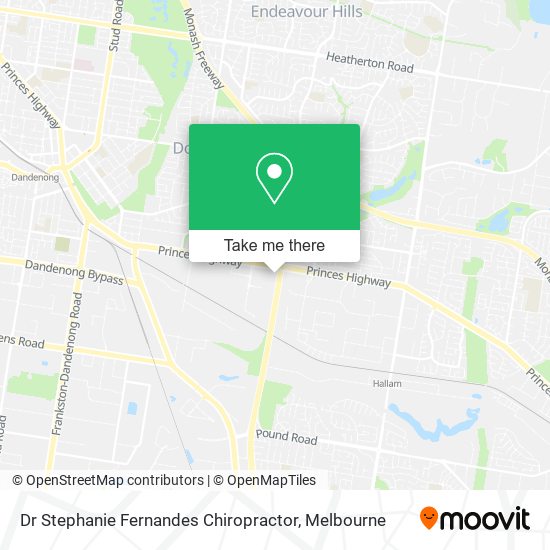 Dr Stephanie Fernandes Chiropractor map