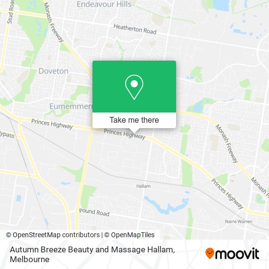 Autumn Breeze Beauty and Massage Hallam map