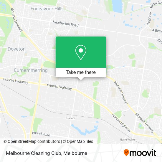 Mapa Melbourne Cleaning Club