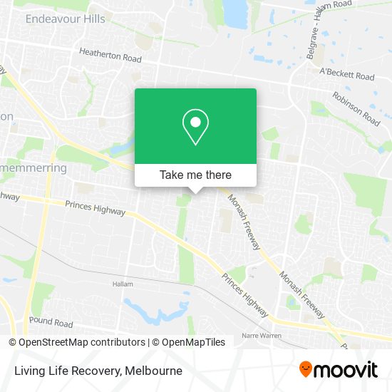 Living Life Recovery map