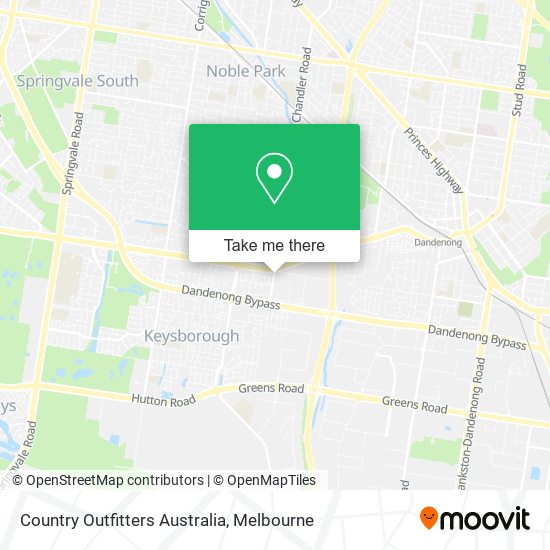 Mapa Country Outfitters Australia