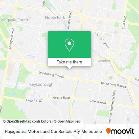 Rajagedara Motors and Car Rentals Pty map