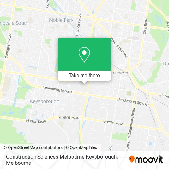 Construction Sciences Melbourne Keysborough map