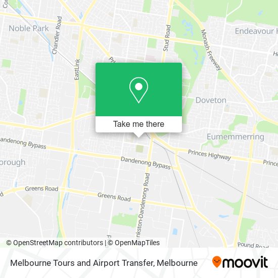 Mapa Melbourne Tours and Airport Transfer