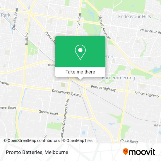 Pronto Batteries map