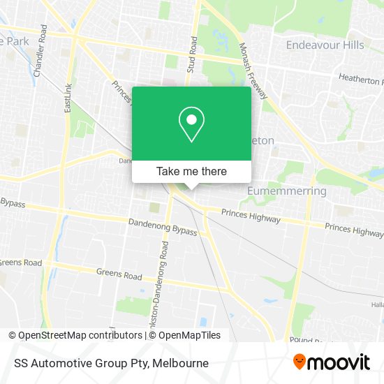 SS Automotive Group Pty map