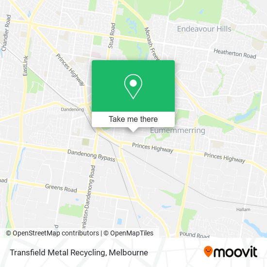 Transfield Metal Recycling map