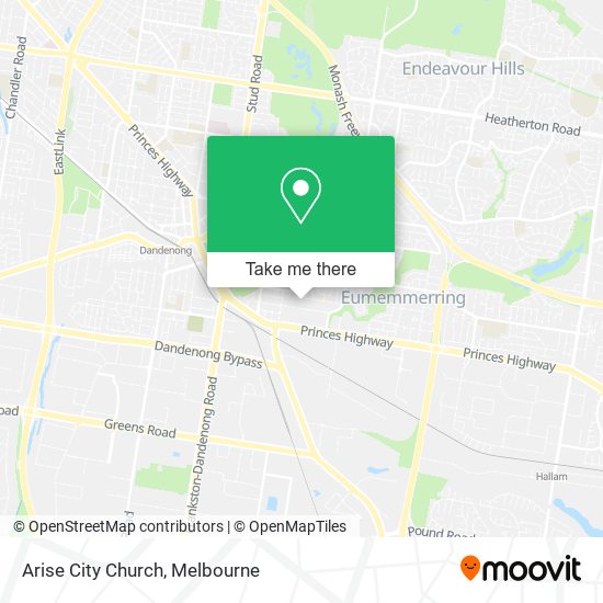 Arise City Church map