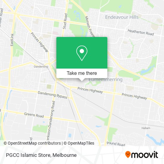 PGCC Islamic Store map