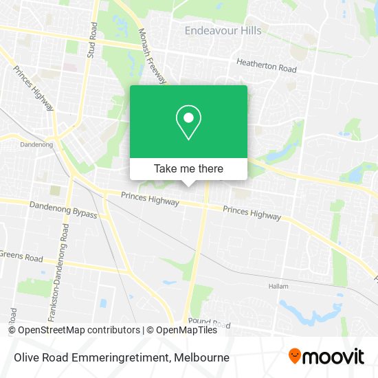 Olive Road Emmeringretiment map