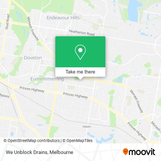 We Unblock Drains map