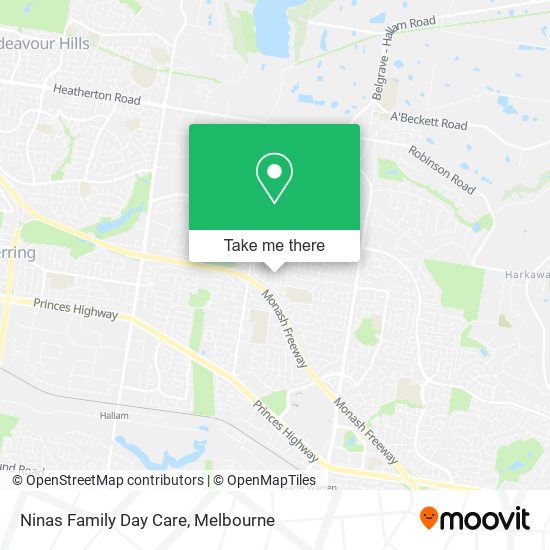 Ninas Family Day Care map