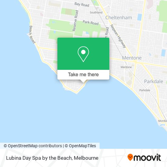 Lubina Day Spa by the Beach map