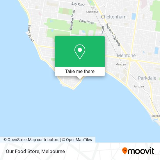 Our Food Store map