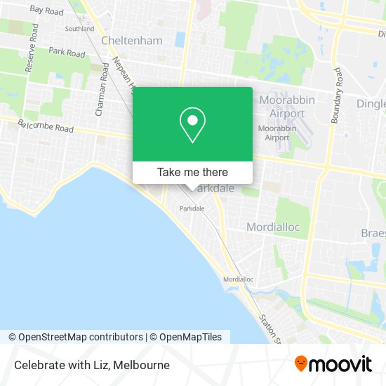Celebrate with Liz map