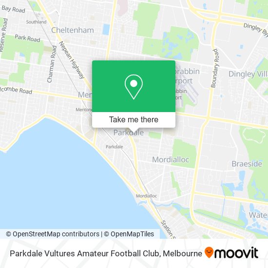 Mapa Parkdale Vultures Amateur Football Club