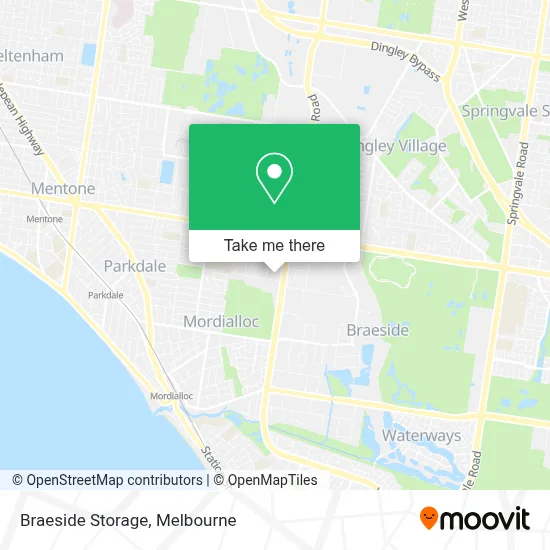 Mapa Braeside Storage