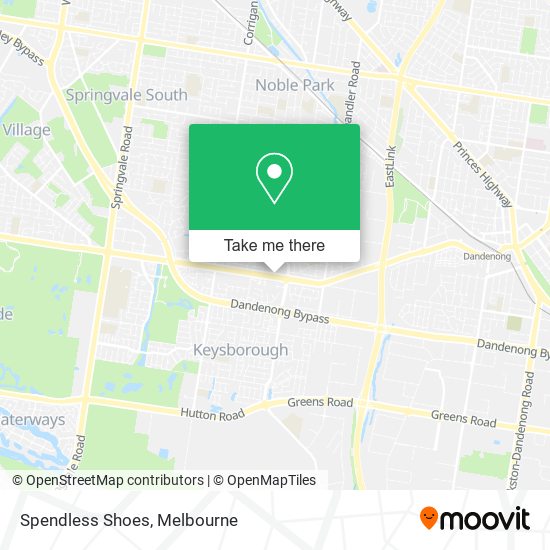 Spendless Shoes map