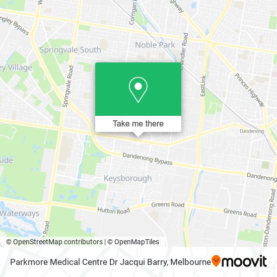 Parkmore Medical Centre Dr Jacqui Barry map