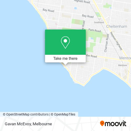 Gavan McEvoy map