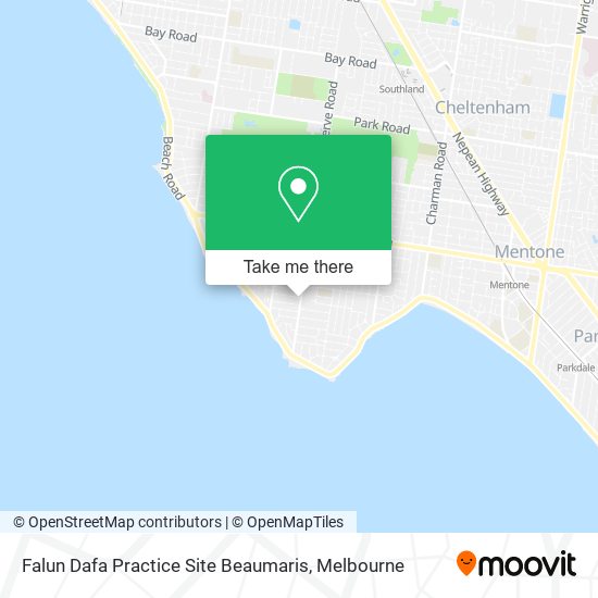 Falun Dafa Practice Site Beaumaris map