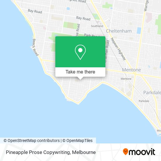 Pineapple Prose Copywriting map