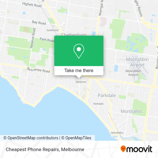Mapa Cheapest Phone Repairs