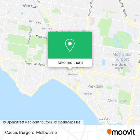 Caccis Burgers map