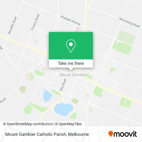 Mount Gambier Catholic Parish map