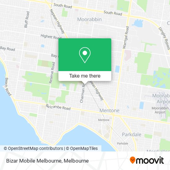 Bizar Mobile Melbourne map