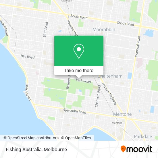 Fishing Australia map