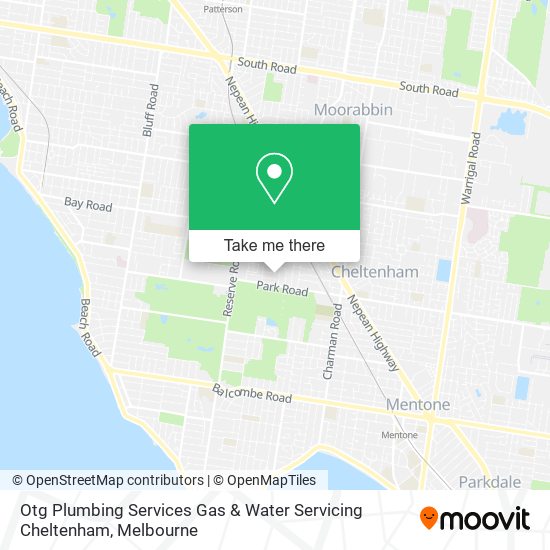 Mapa Otg Plumbing Services Gas & Water Servicing Cheltenham