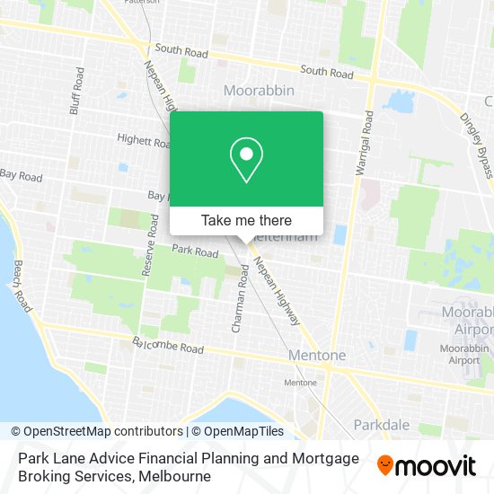 Park Lane Advice Financial Planning and Mortgage Broking Services map