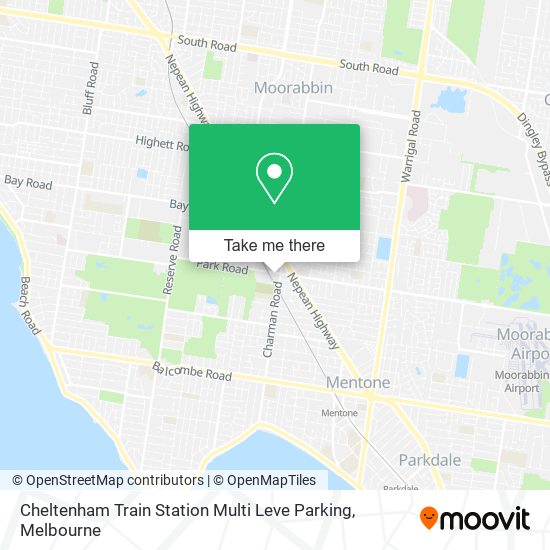 Cheltenham Train Station Multi Leve Parking map