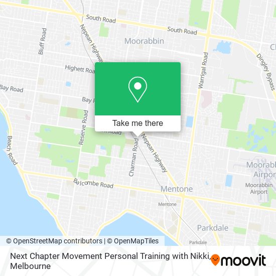 Next Chapter Movement Personal Training with Nikki map