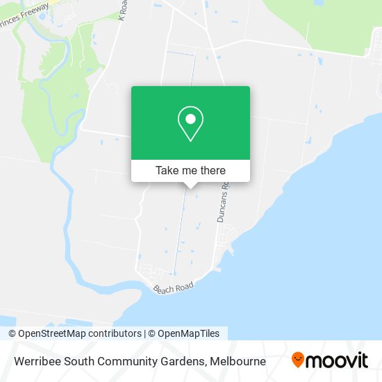 Werribee South Community Gardens map