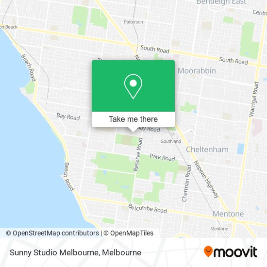 Sunny Studio Melbourne map