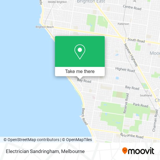 Electrician Sandringham map