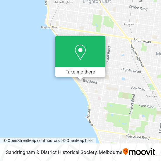Sandringham & District Historical Society map