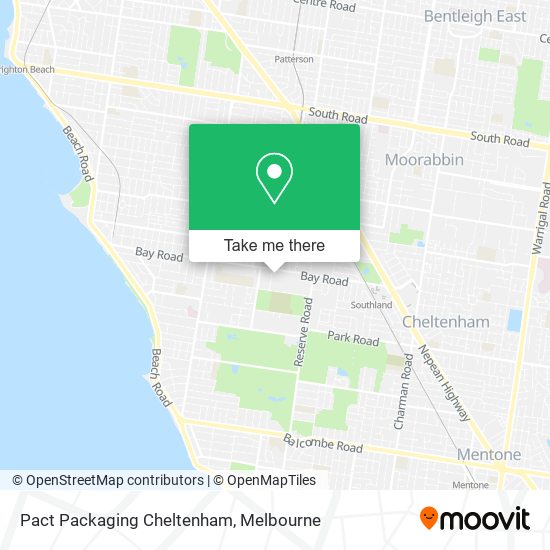 Pact Packaging Cheltenham map