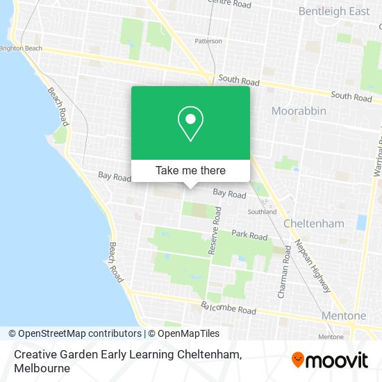 Creative Garden Early Learning Cheltenham map