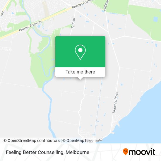 Feeling Better Counselling map