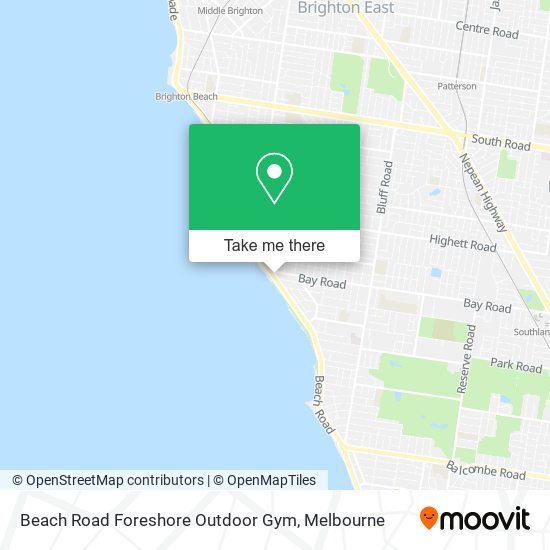 Beach Road Foreshore Outdoor Gym map