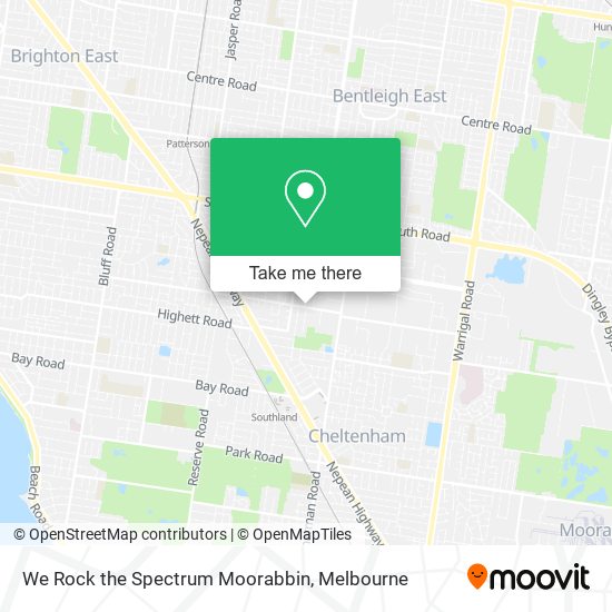 We Rock the Spectrum Moorabbin map