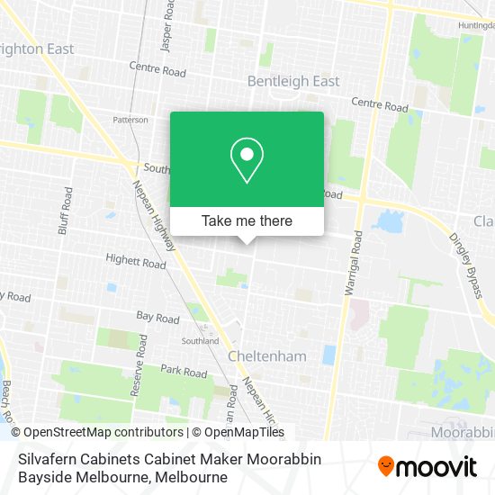 Silvafern Cabinets Cabinet Maker Moorabbin Bayside Melbourne map