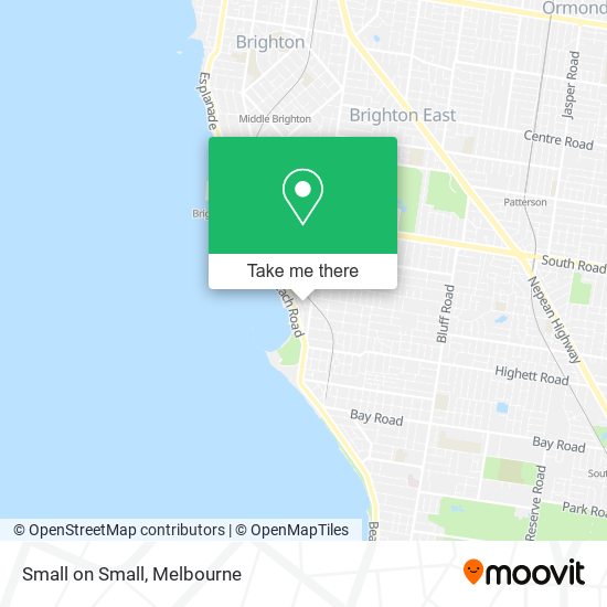 Small on Small map