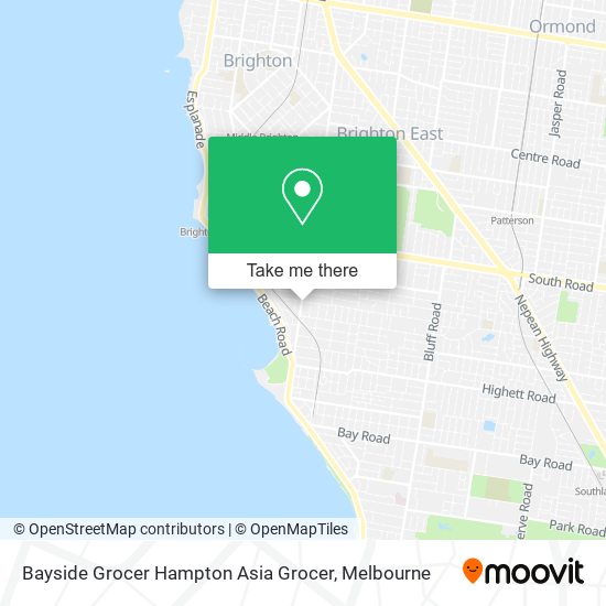 Bayside Grocer Hampton Asia Grocer map