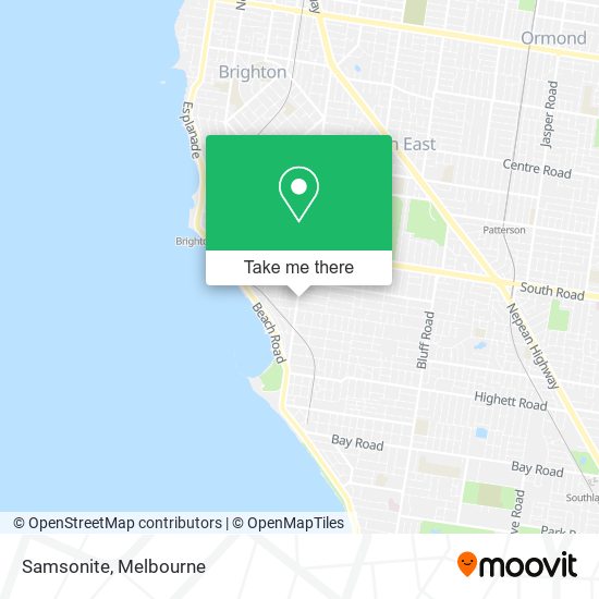 Samsonite map