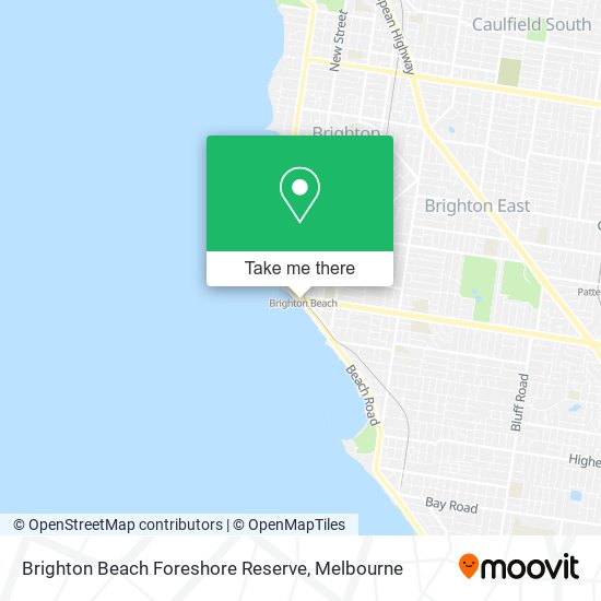 Brighton Beach Foreshore Reserve map