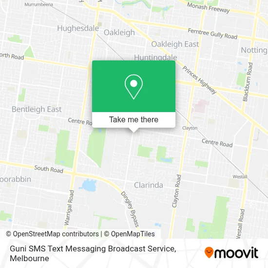 Mapa Guni SMS Text Messaging Broadcast Service